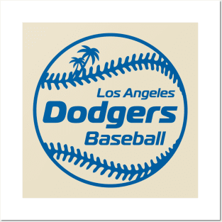 Dodgers 80s Retro Ball Posters and Art